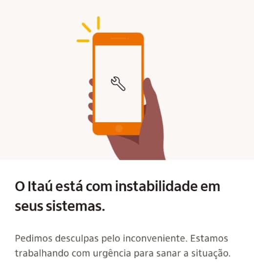 App do Itaú apresenta instabilidade e serviços ficam fora do ar