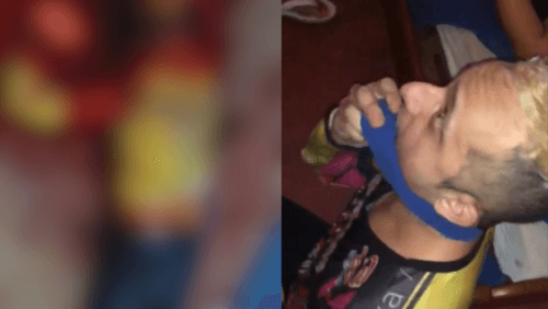 Vídeo mostra suposto namorado de informante de facção prestes a ser esquartejado