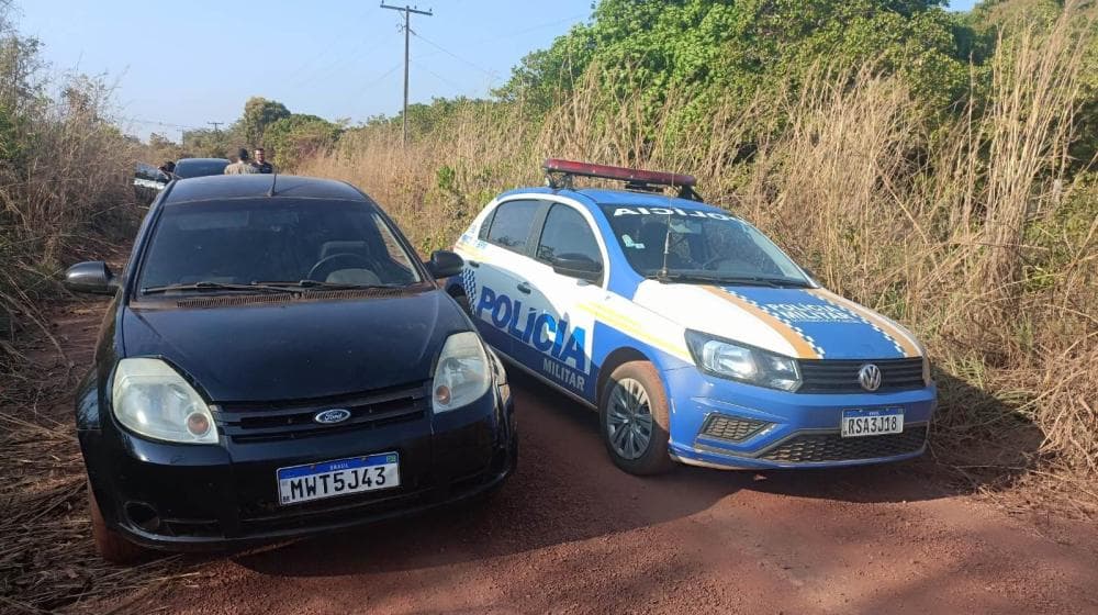 Carro roubado de idosa é localizado pela Polícia Militar, em Palmas