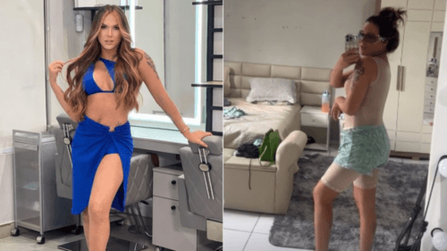 VÍDEOS: Influencer Sereia Lima comemora lipo, troca de silicone e ‘novo’ bumbum, em Manaus