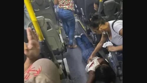 VÍDEO: Bandidos fazem arrastão e atiram granada em ônibus, no RJ