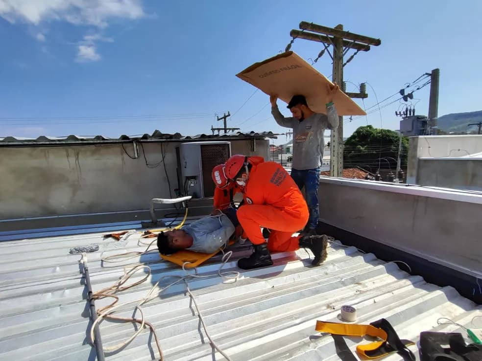 Pintor sofre queimaduras graves após descarga elétrica em Paraíso do Tocantins