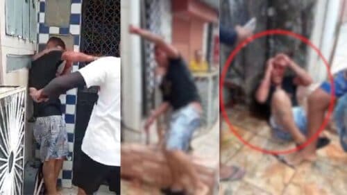 VÍDEOS: Suposto assaltante é encurralado e espancado por populares, em Manaus