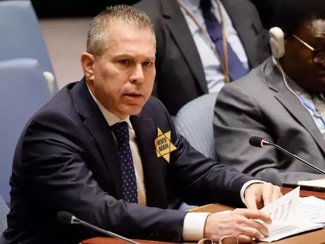 Embaixador de Israel usa símbolo dos judeus no Conselho da ONU e causa polêmica