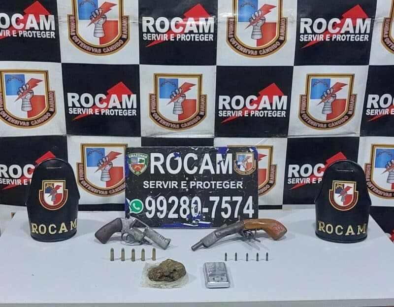 Homem é preso por tráfico e porte ilegal na Operação Hórus, em Itacoatiara