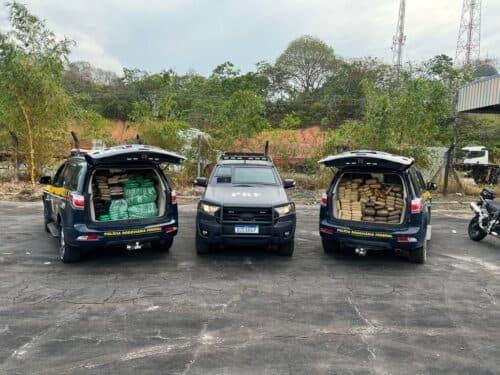 PRF apreende 600 kg de drogas em caminhão na BR-319; Carga iria para Belém