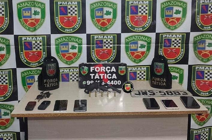 Após roubo de carro, Força Tática detém quarteto em Manaus