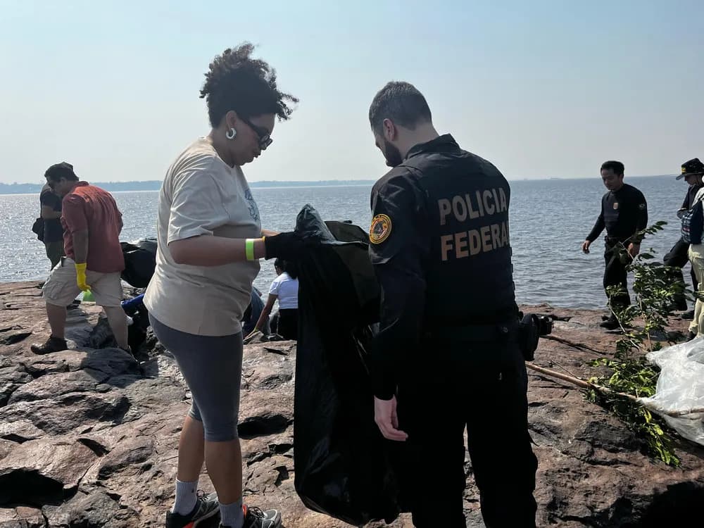 PF realiza fiscalização no sítio arqueológico de Lajes, em Manaus