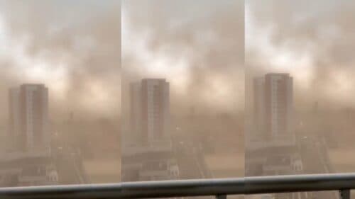 VÍDEOS: Tempestade de areia atinge bairros de Manaus