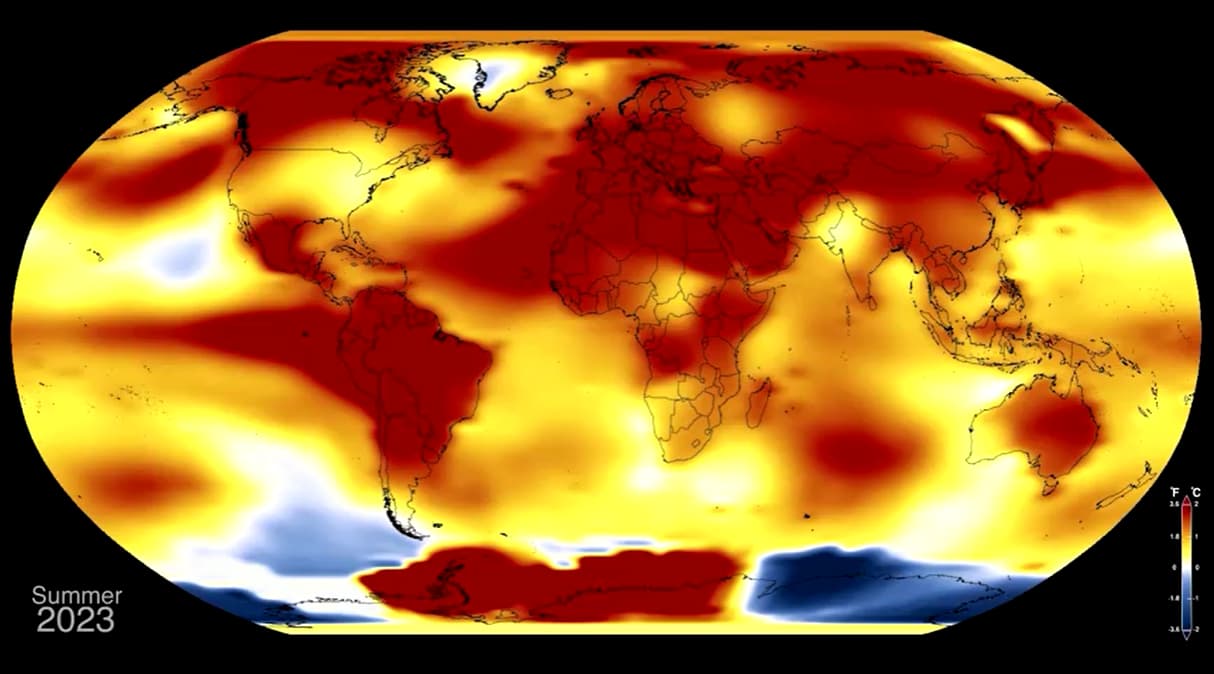 VÍDEO: NASA mostra aquecimento da Terra ao longo das décadas