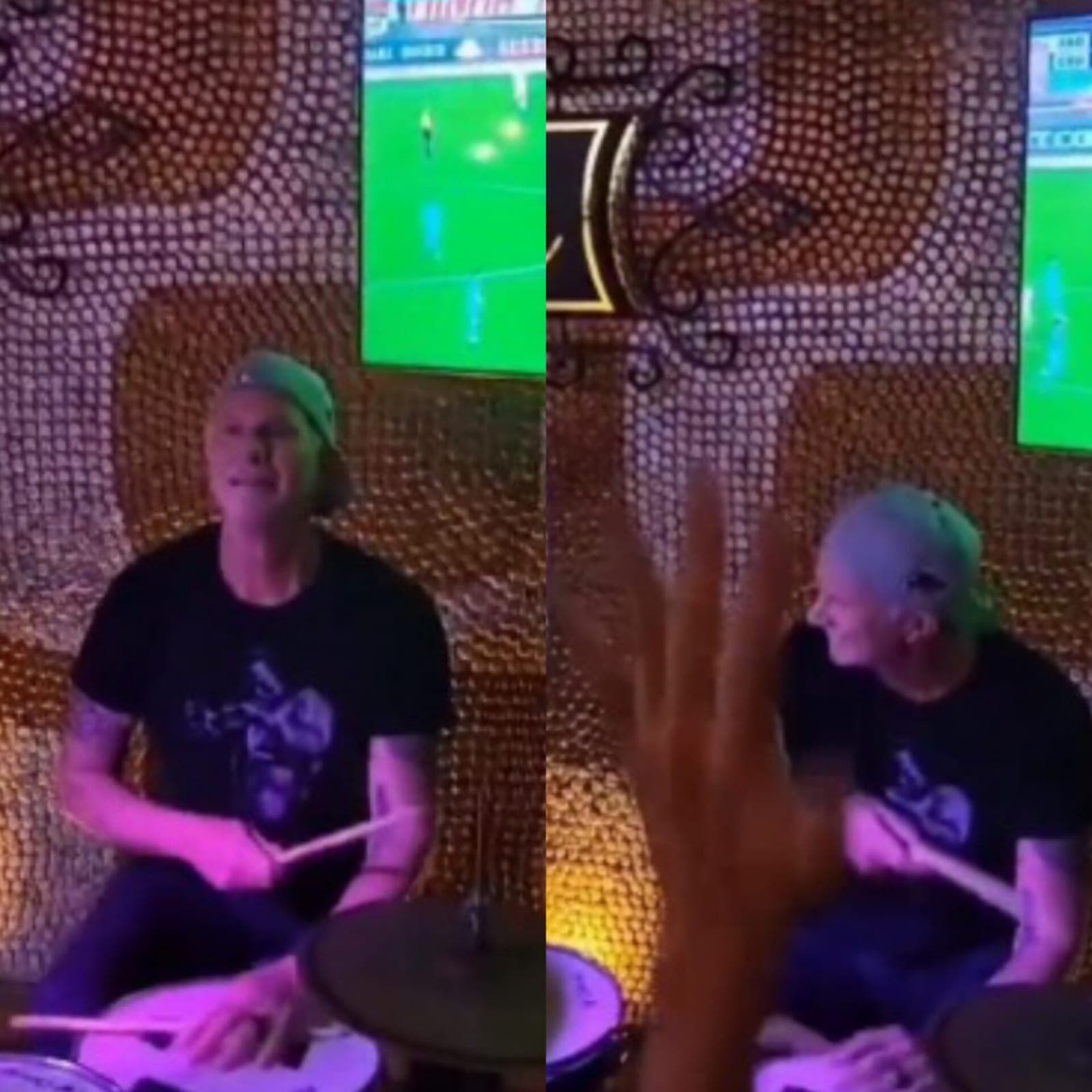 Em bar no Rio de Janeiro, Chad Smith do Red Hot Chilli Peppers toca Legião Urbana
