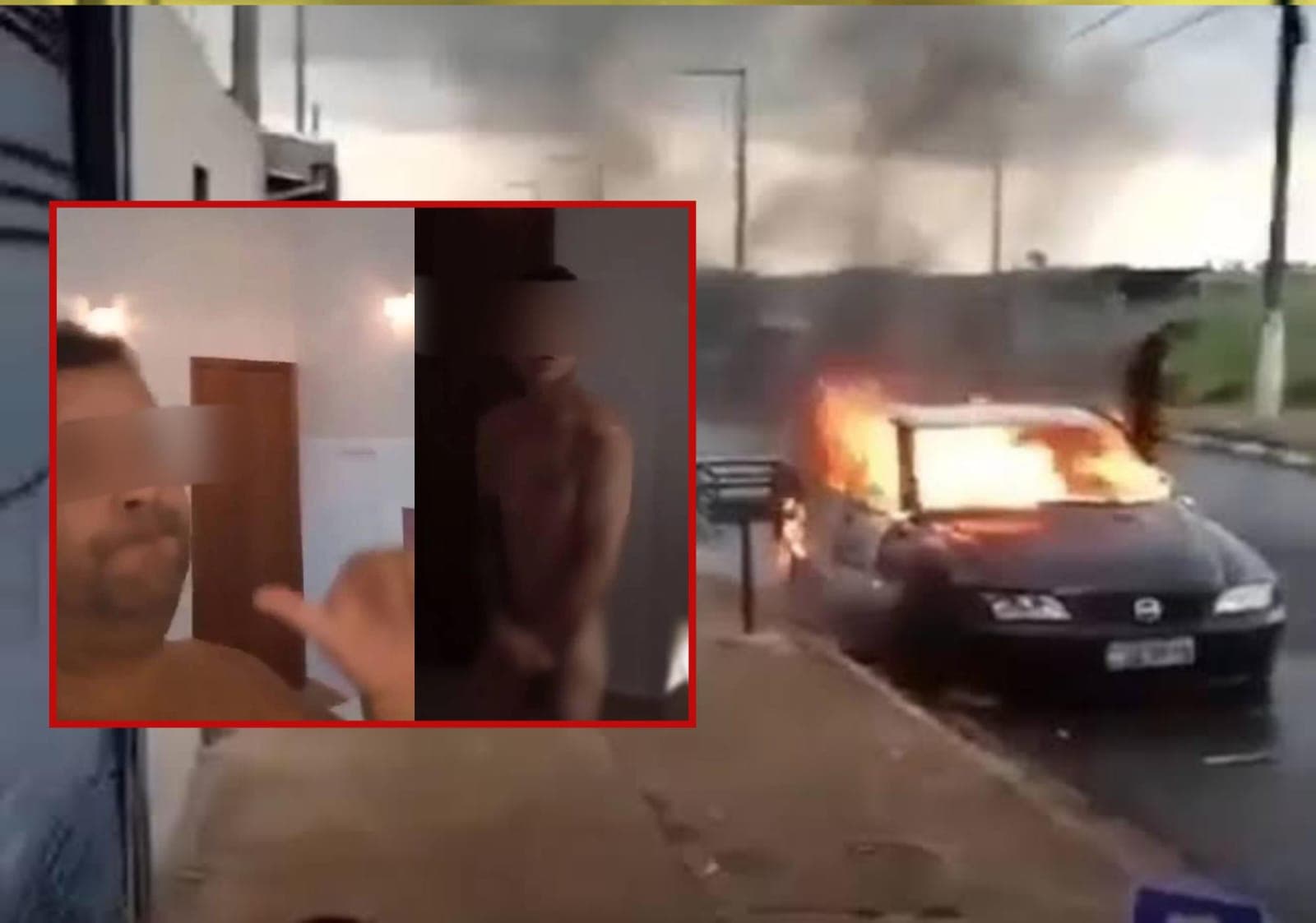 Presente “grego”: sogro diz que carro incendiado era “mimo” para genro