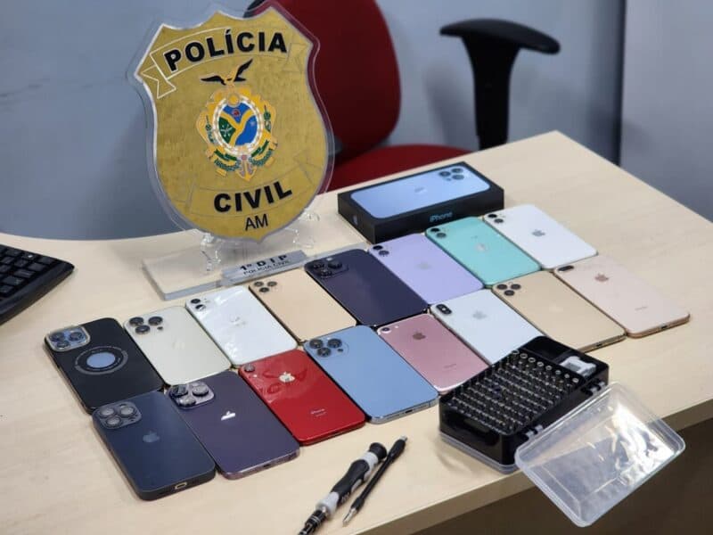 Hacker é preso com 16 celulares roubados e furtados em Manaus