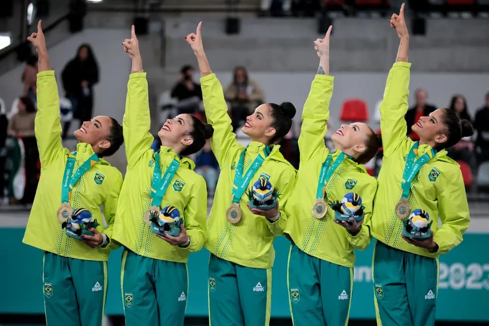 Ginástica rítmica do Brasil conquista sua oitava medalha