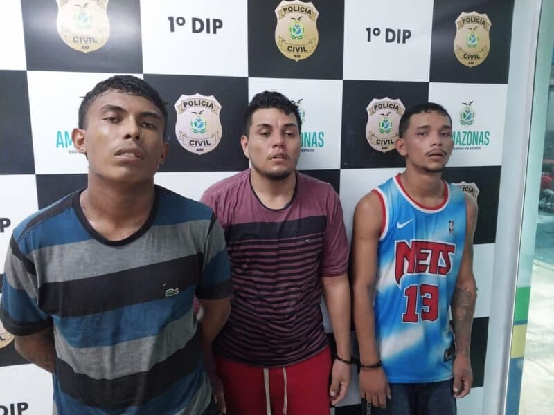 Trio é preso após assaltar ônibus da linha 650 em Manaus