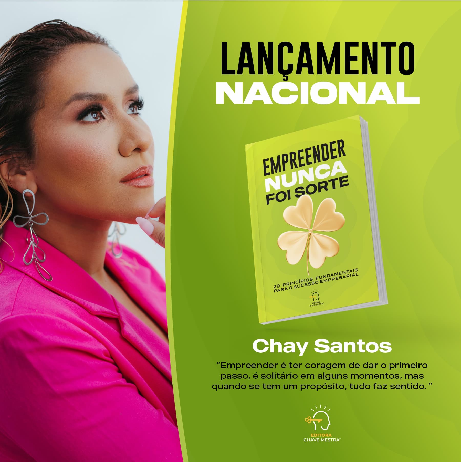 Lançamento do livro “Empreender Nunca Foi Sorte” reúne 29 empreendedores brasileiros