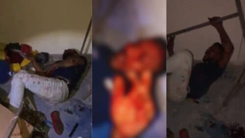 VÍDEO: ‘Em audiência de popularidade’, suposto assaltante de igreja é espancado e tem a cabeça partida ao meio