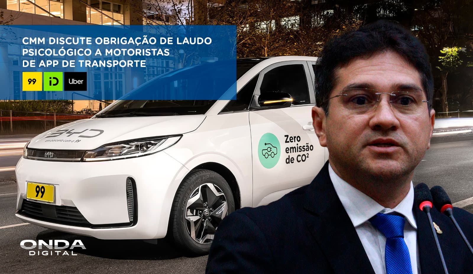 Vereador propõe obrigação de laudo psicológico para motoristas de app