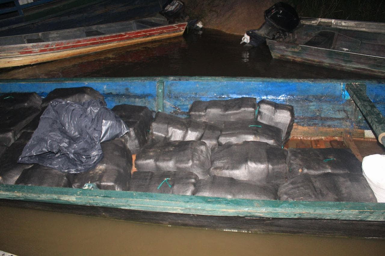 Exército apreende 750 kg de maconha durante abordagem no Rio Içá, no Amazonas