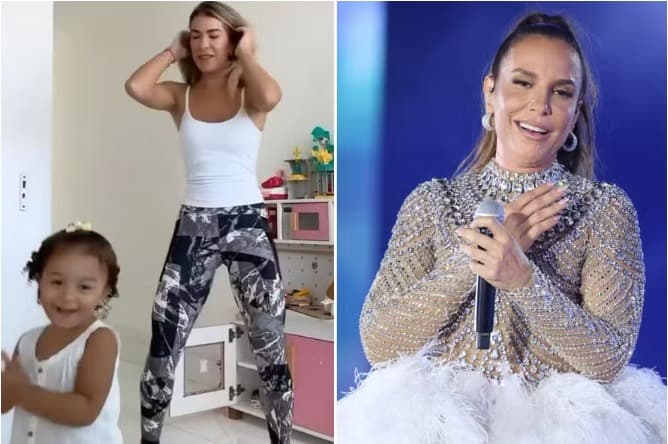 VÍDEO: filha de Lore e Léo Santana dança hit e encanta Ivete; ‘Titia ama demais’