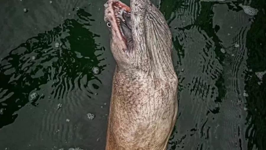 Criatura estranha é fisgada na Austrália e pescador relata: “Nunca vi nada parecido”