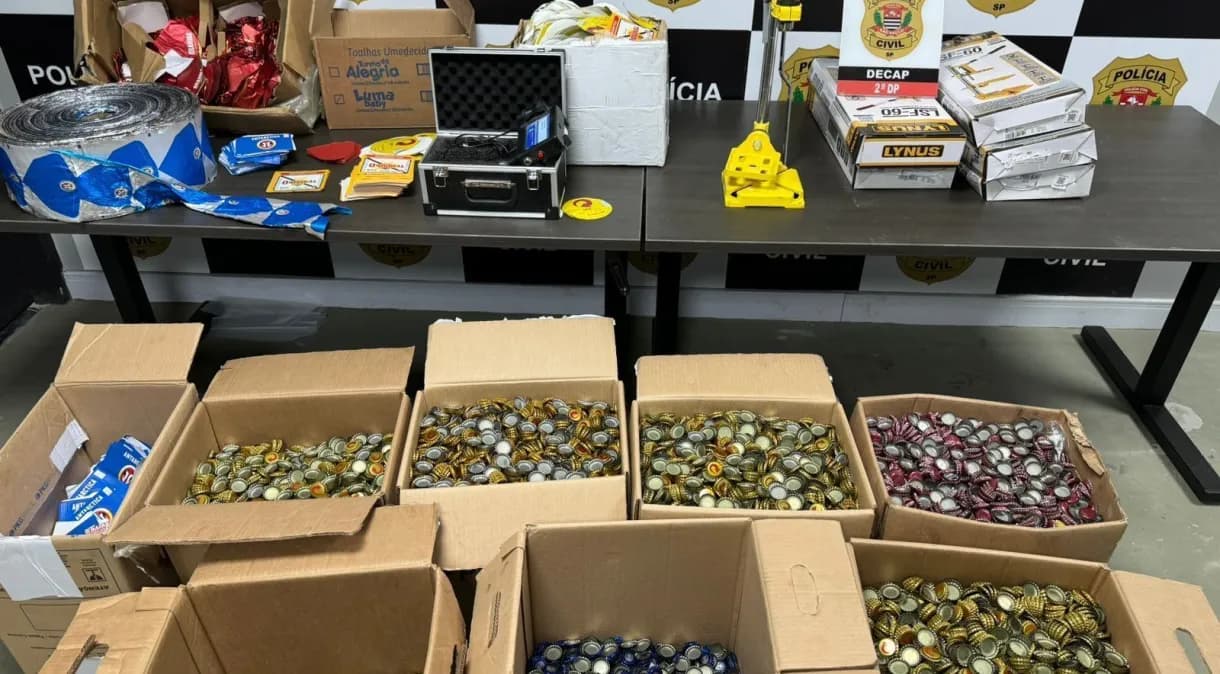 VÍDEO: Polícia prende quadrilha que falsificava cervejas em SP