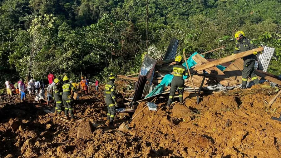 Deslizamento de terra em comunidade indígena na Colômbia deixa 33 mortos