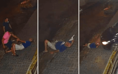 VÍDEO: Deixado em frente de condomínio, homem é atropelado em Goiânia
