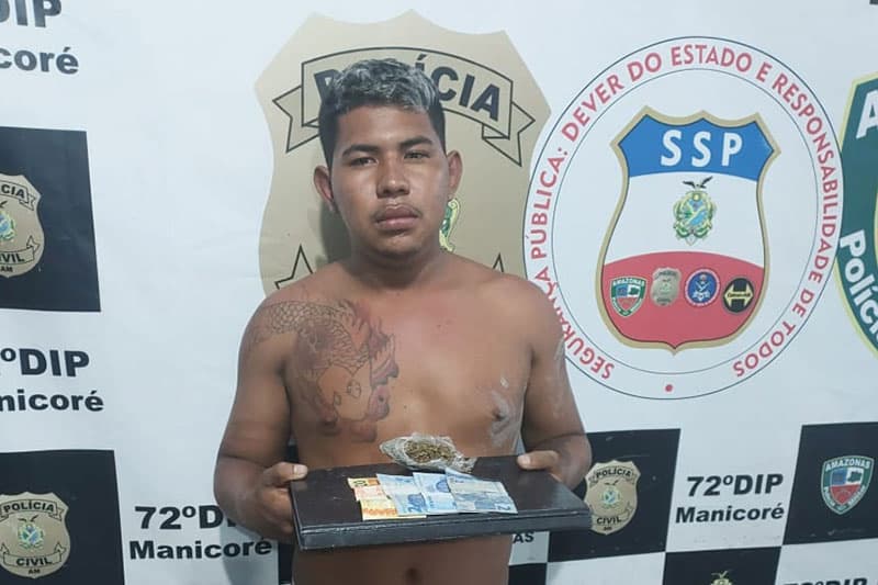 “Neguinho” é preso por tráfico de drogas em Manicoré, no Amazonas