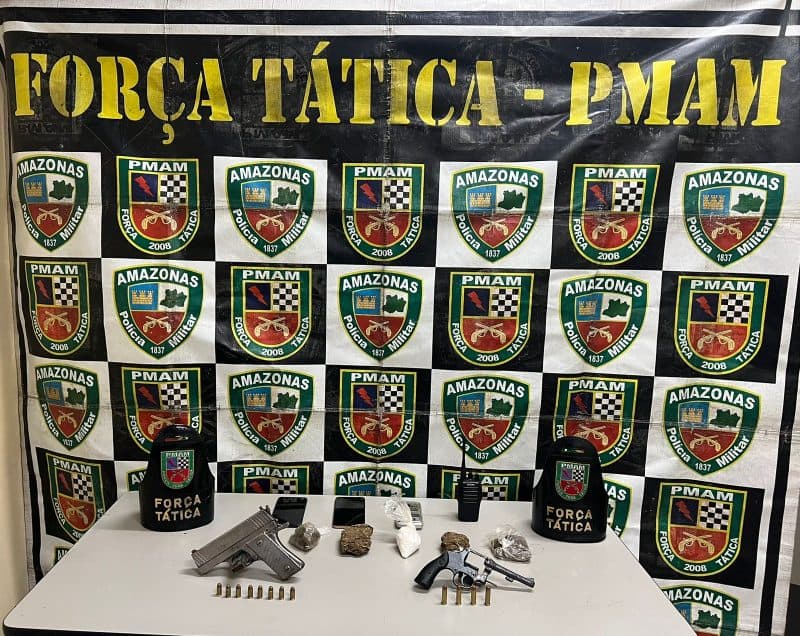 Ações policiais do Amazonas apreendem sete armas de fogo e prende um homem