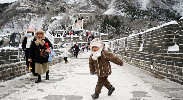 China emite alerta máximo sobre onda de frio extremo com temperaturas a -50ºC
