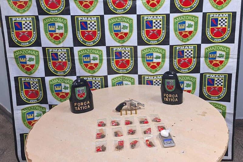 Três homens são presos com entorpecentes nas zonas Leste e Norte de Manaus