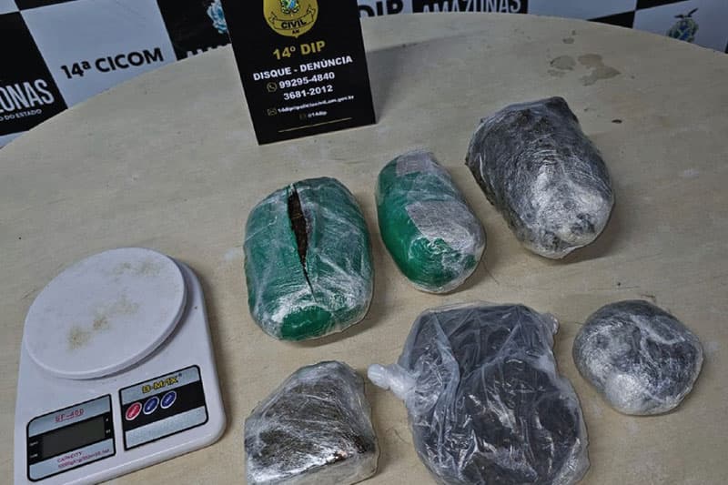 Homem é preso em flagrante com drogas no São José Operário, em Manaus