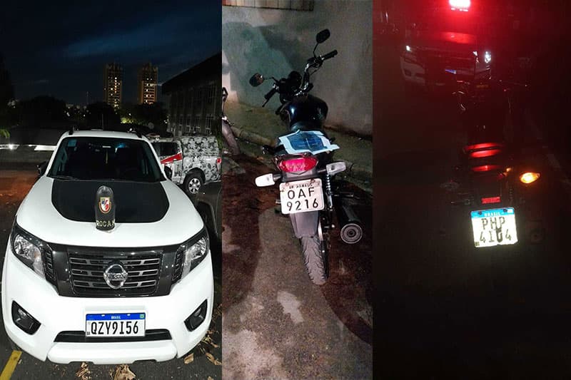Equipes da Polícia Militar apreendem veículos durante patrulhamento em Manaus