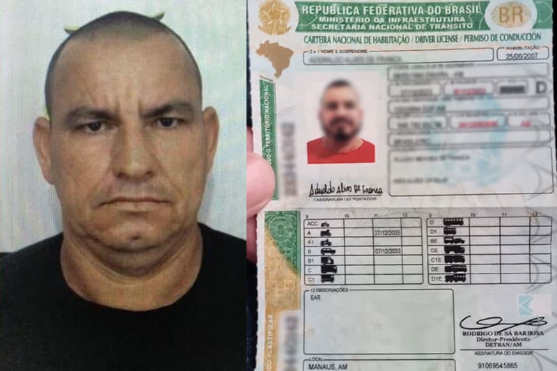 Foragido, “Alex Colombiano” é preso com CNH falsa em Manaus