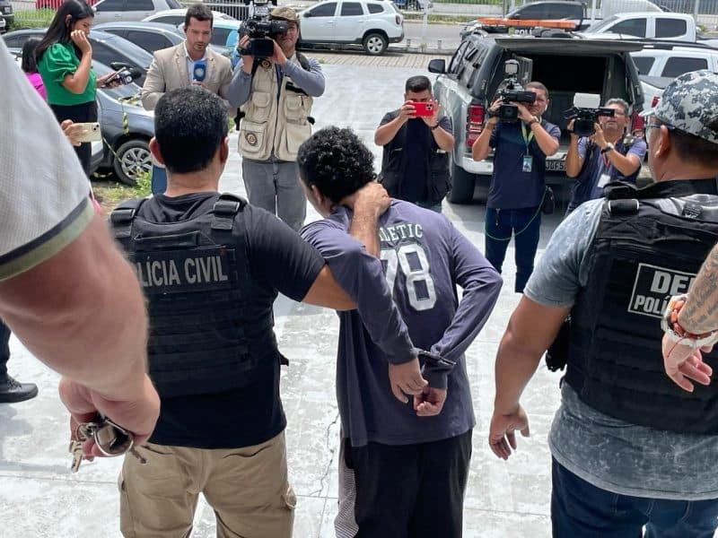 ‘Lagartixa’ se entrega à Rocam e é preso por crime de latrocínio em Manaus