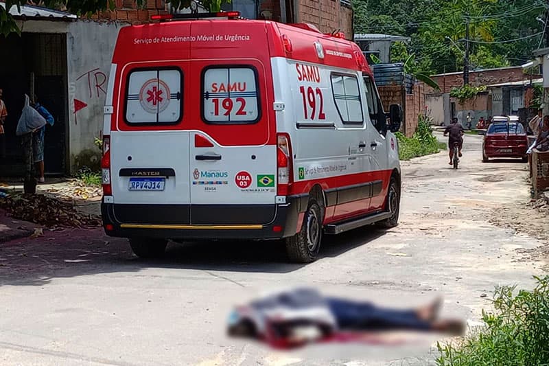 Em plena luz do dia, jovem é morto a tiros na zona Leste de Manaus