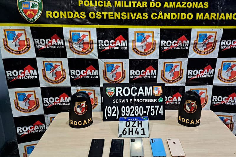 Em Manaus, dupla é presa e adolescente é apreendido por envolvimento em roubo