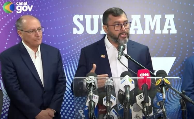 VÍDEO: Alckmin e Wilson Lima falam sobre BR-319 em coletiva de evento da Suframa