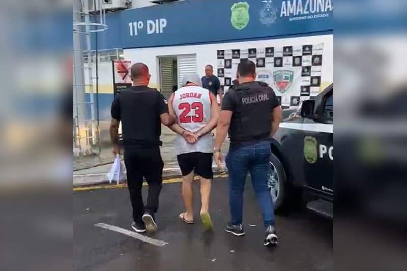 Homem é preso por homicídio tentado contra o cunhado no bairro Coroado, em Manaus