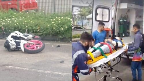 Acidente entre motocicletas deixa dois feridos em Manaus