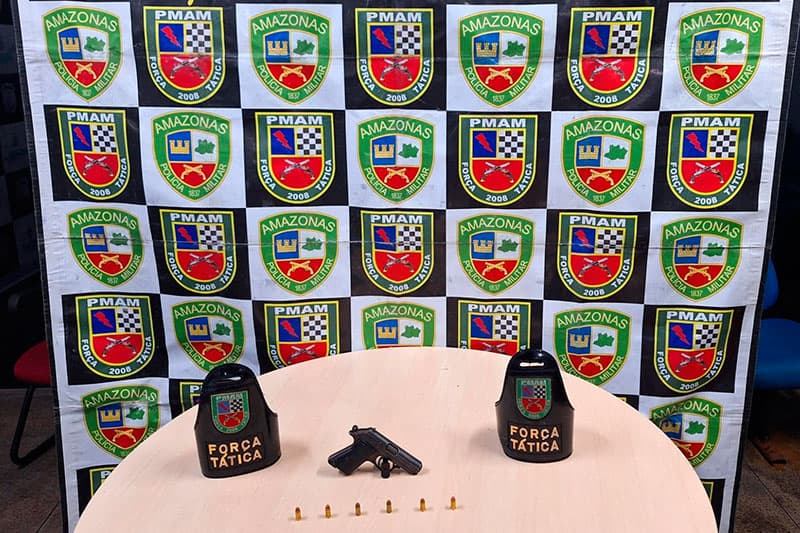 Força Tática prende homem e apreende armas e munições em Manaus