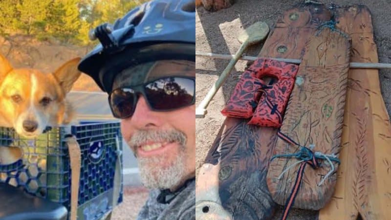 Nos EUA, homem e cão embarcam em jangada caseira e desaparecem no Grand Canyon