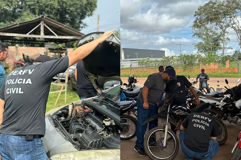 Operação da PC-AM: oito veículos modificados apreendidos em Novo Airão