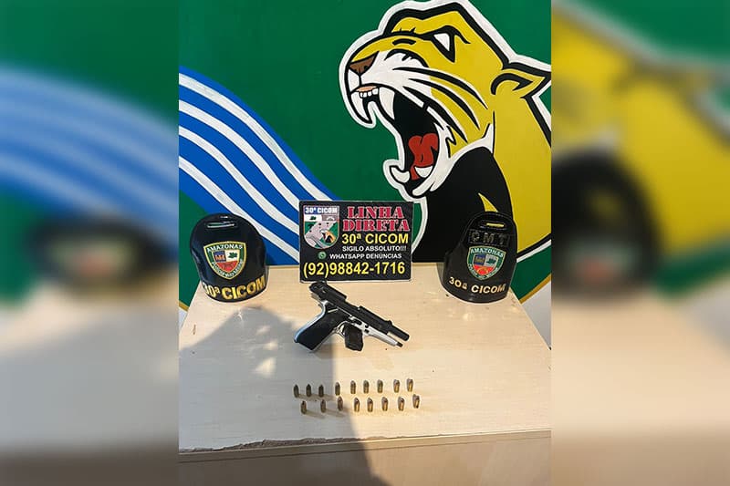 Dois homens são presos com arma de fogo na zona Leste de Manaus
