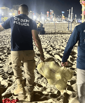 Operação para show da Madonna encontra facas, cocos e panelas enterrados na areia de Copacabana