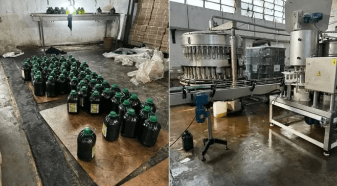 Fábrica clandestina de azeite é fechada no interior de São Paulo