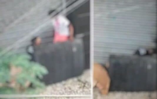 VÍDEO: Homem é flagrado estuprando moradora em situação de rua, no litoral de SP