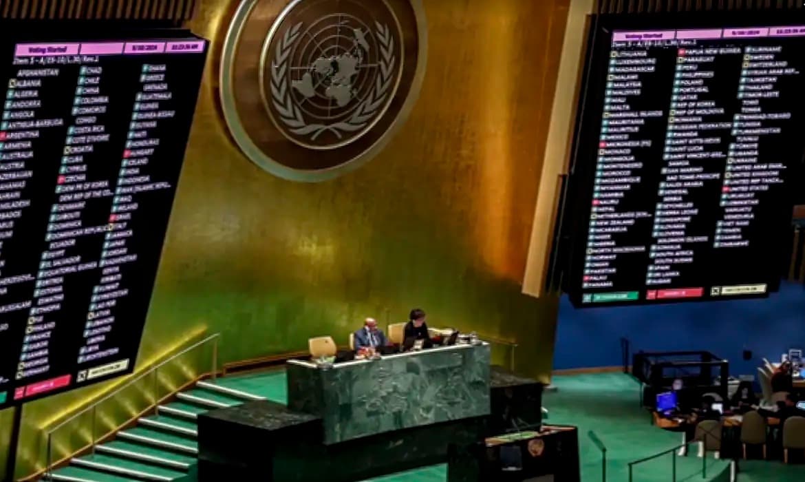 Assembleia Geral da ONU aprova resolução para que Palestina seja membro das Nações Unidas