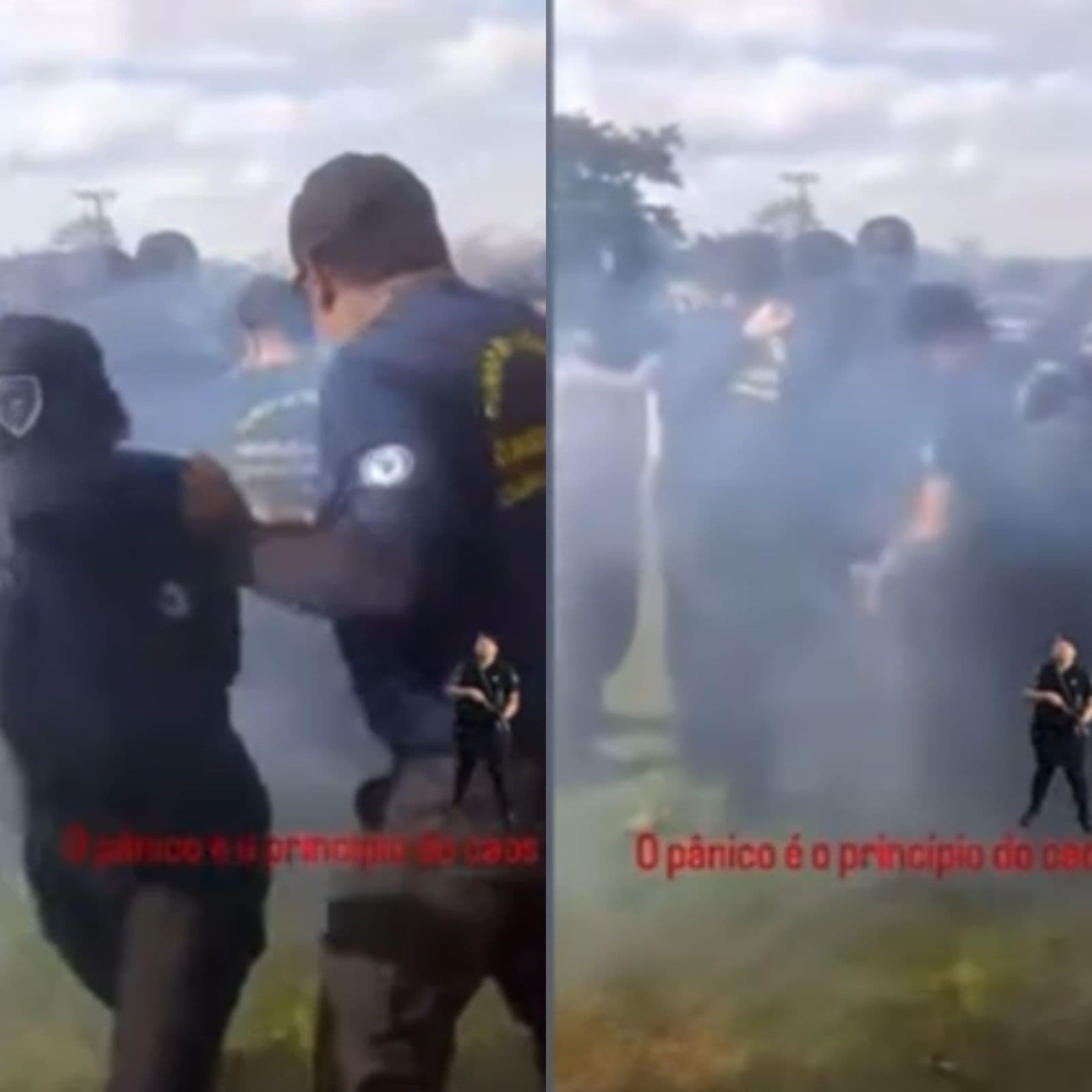 VÍDEO: Guardas civis respiram gás lacrimogêneo durante treinamento em GO